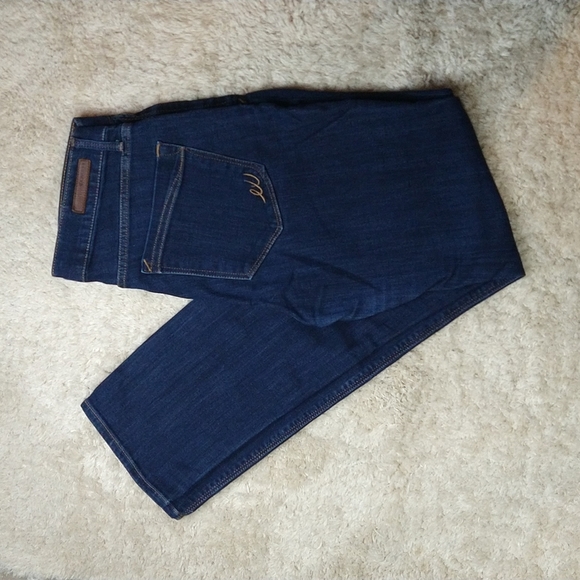 Express Skinny Mid Rise Blue Jeans